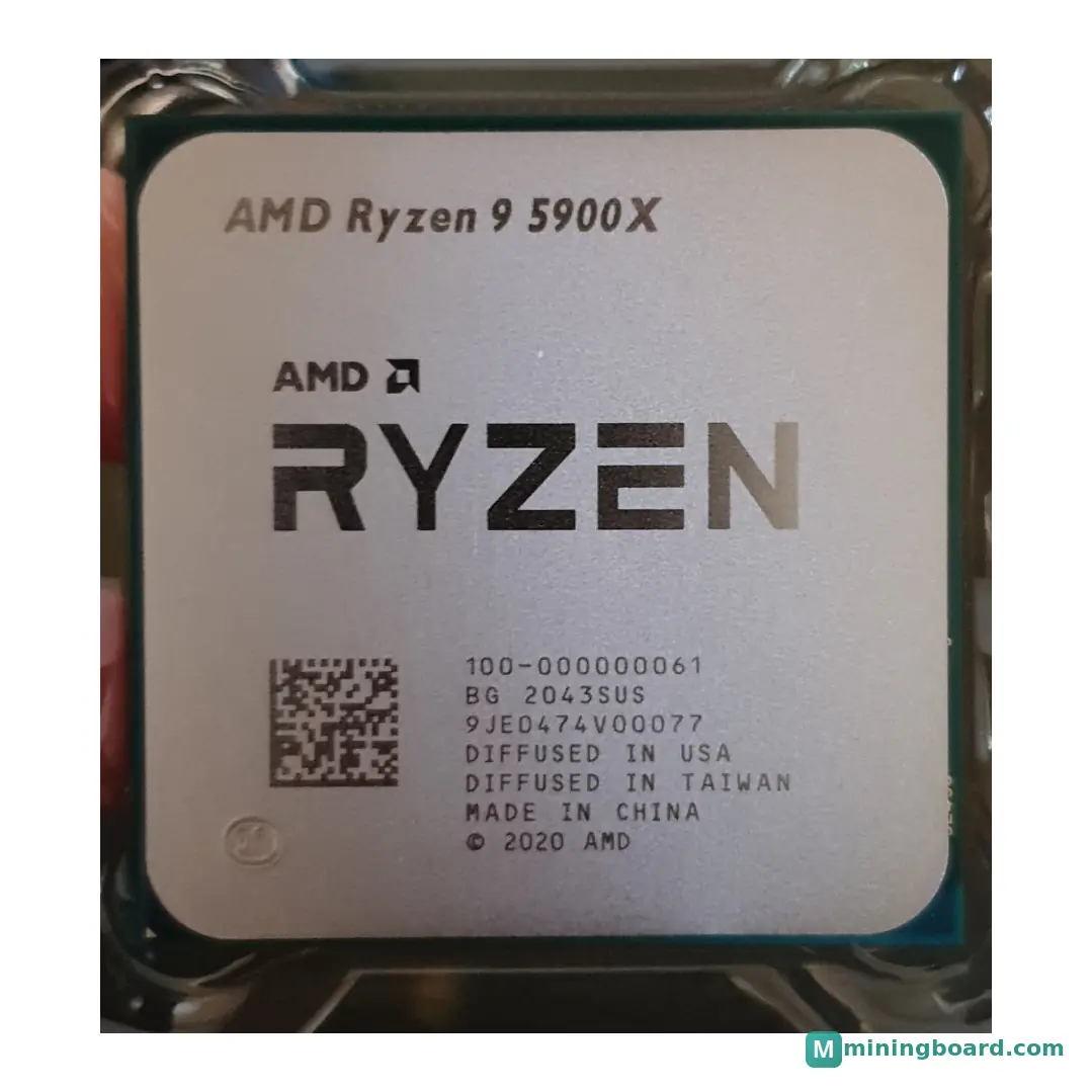 AMD CPU Ryzen 9 5900X mining rig