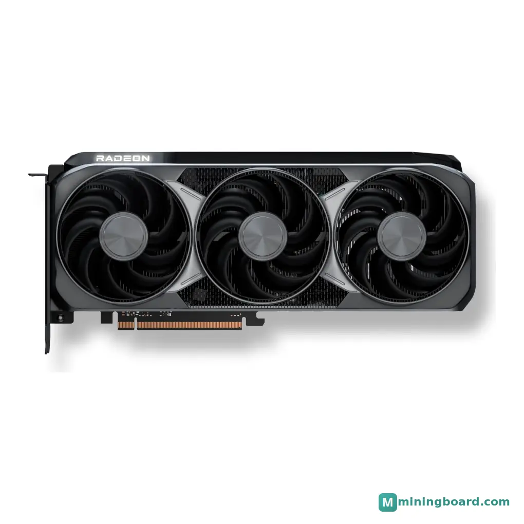 AMD Radeon RX 9070 XT mining rig