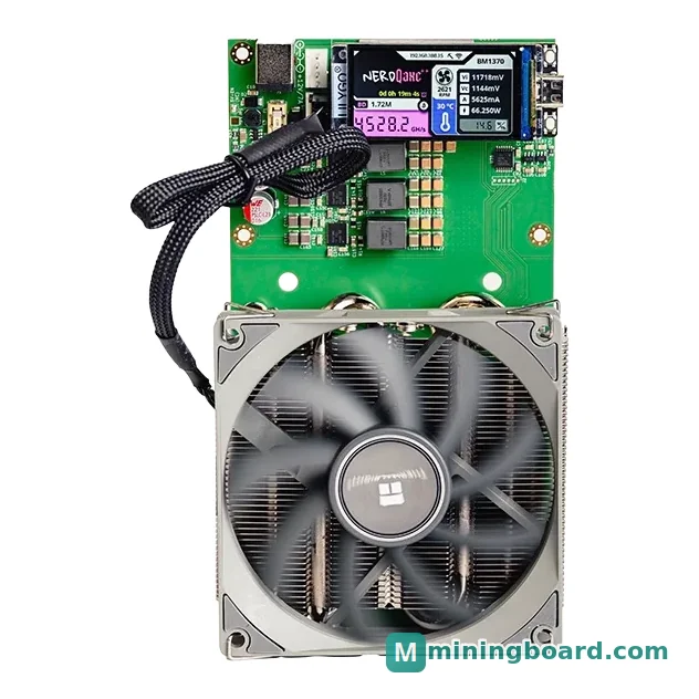 NerdMiner NerdQaxe++ mining rig