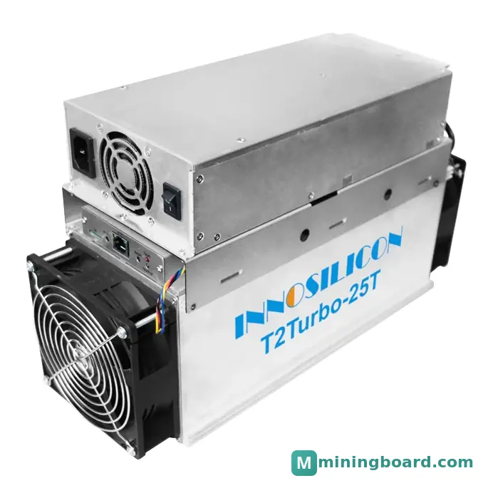 Innosilicon T2 Turbo 25T mining rig