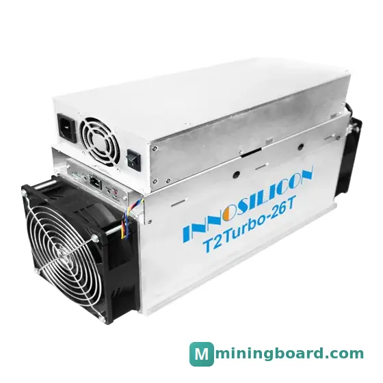 Innosilicon T2 Turbo 26T mining rig