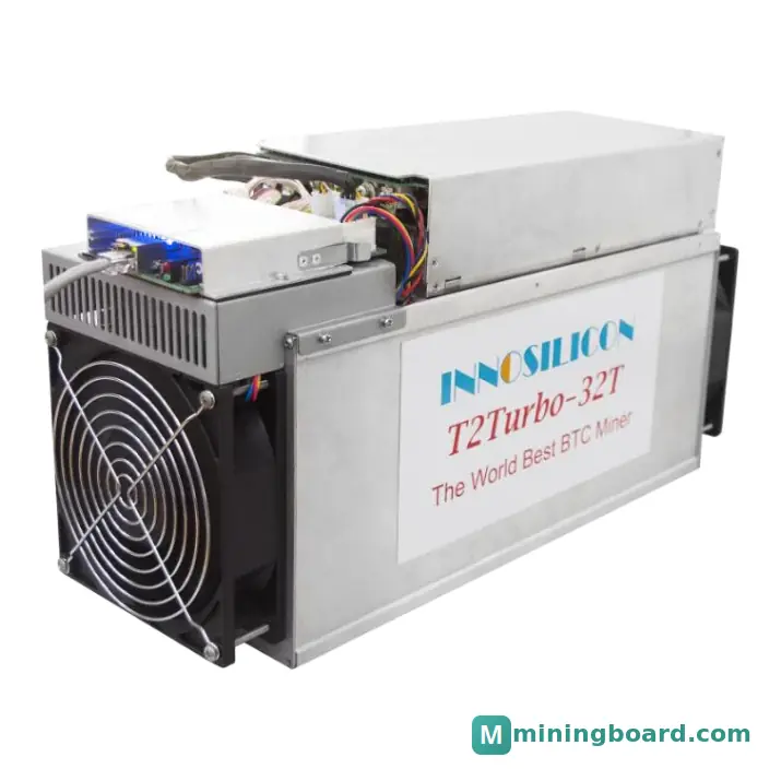 Innosilicon T2 Turbo+ 32T mining rig